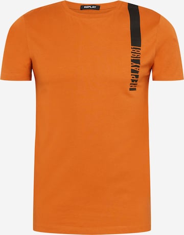 REPLAY T-Shirt in Orange: front