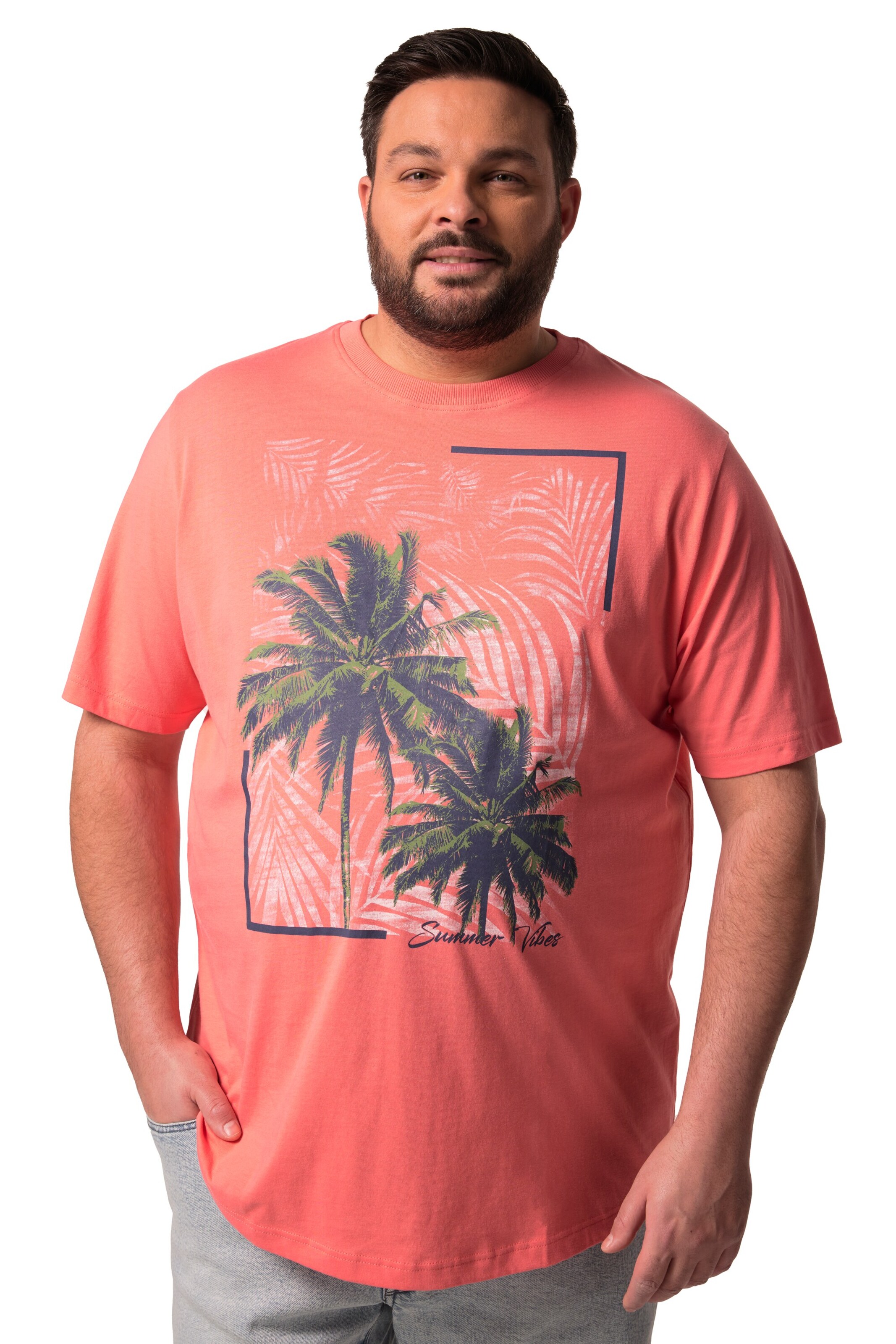 Men Plus T-Shirt in Mischfarben: Vorderseite