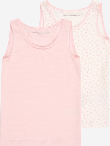 UNITED COLORS OF BENETTON Undershirt in Pink: front