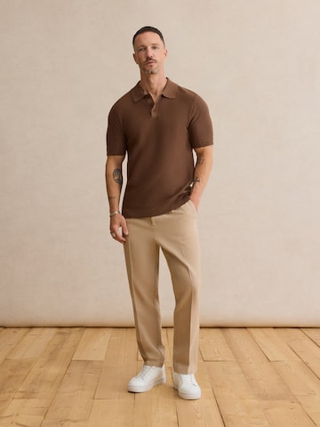 DAN FOX APPAREL Shirt 'Tristan' in Brown