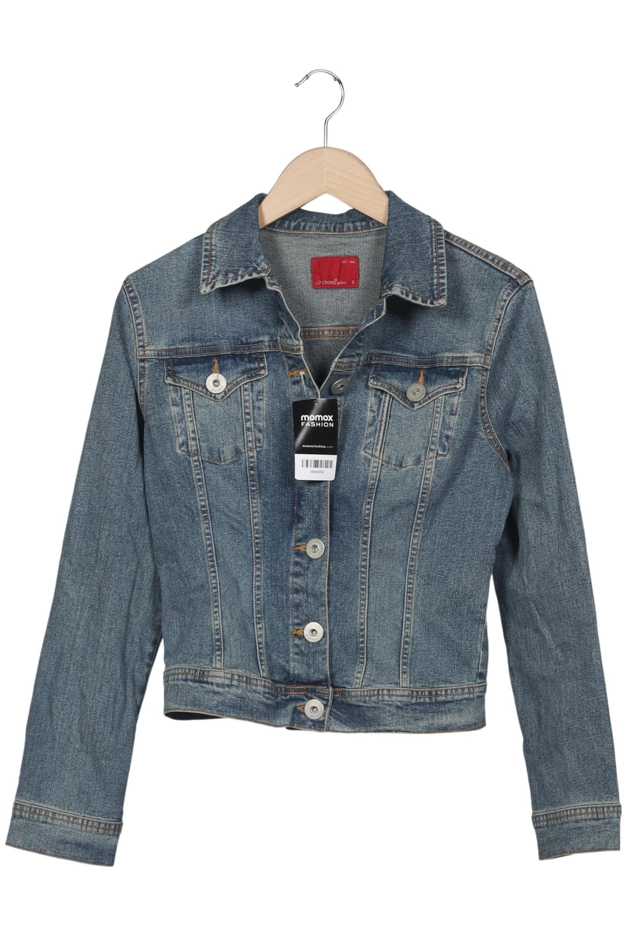 CROSS JEANS Jacket & Coat in S in Blue: front