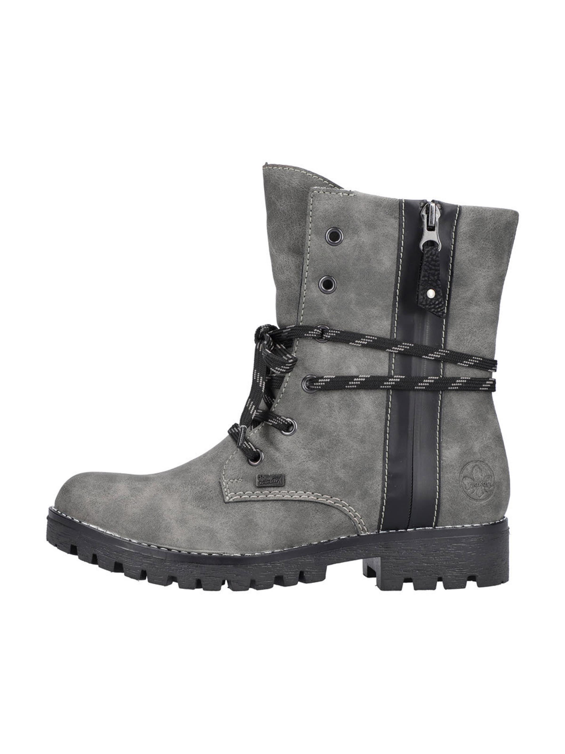 Rieker Lace-up bootie in Grey
