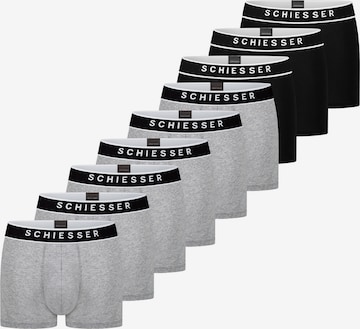 SCHIESSER Boxershorts '95/5 Organic Cotton' in Zilver: voorkant