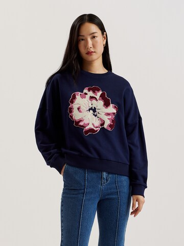 Sweat-shirt Ted Baker en bleu : devant