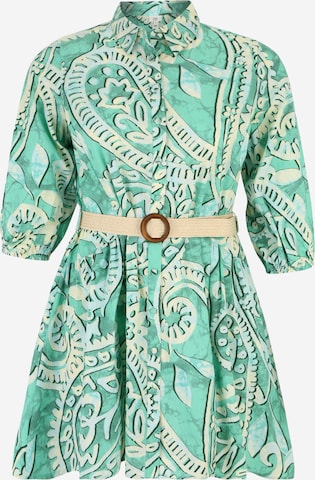 River Island Plus Shirt Dress 'SHELLY' in Green: front