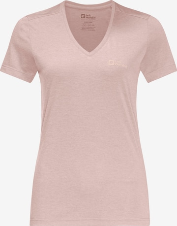 JACK WOLFSKIN Performance Shirt in Pink: front