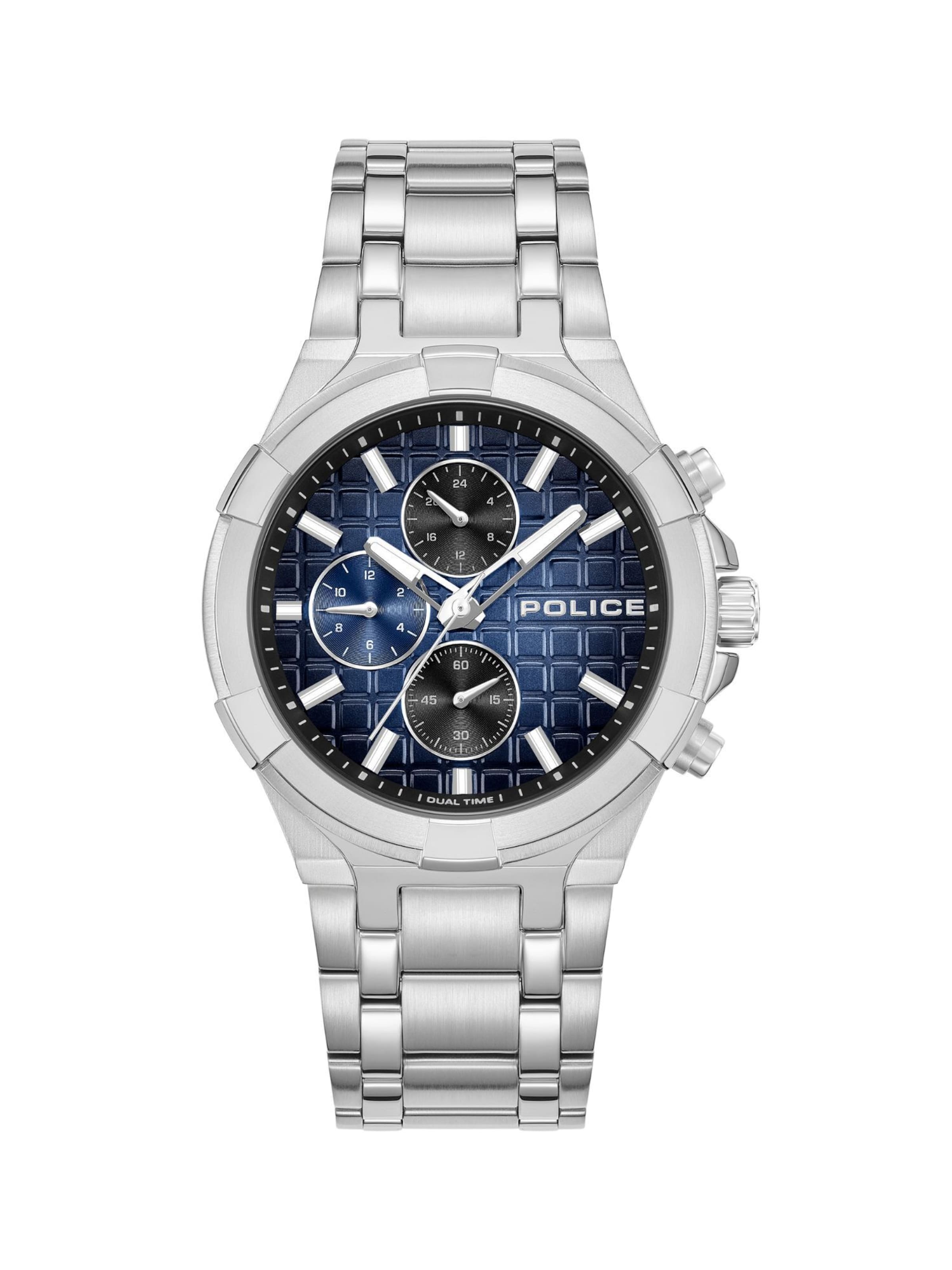 POLICE Quarzuhr ' Guardian ' in Silber: Vorderseite