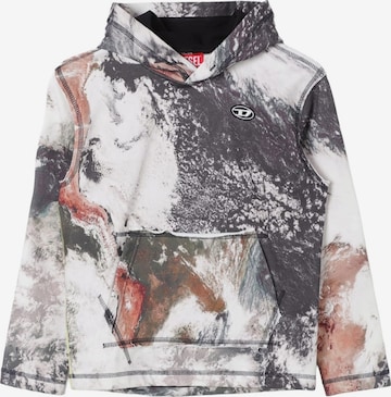 Felpa 'Felpa cappuccio multicolor per bambino' di DIESEL in colori misti: frontale
