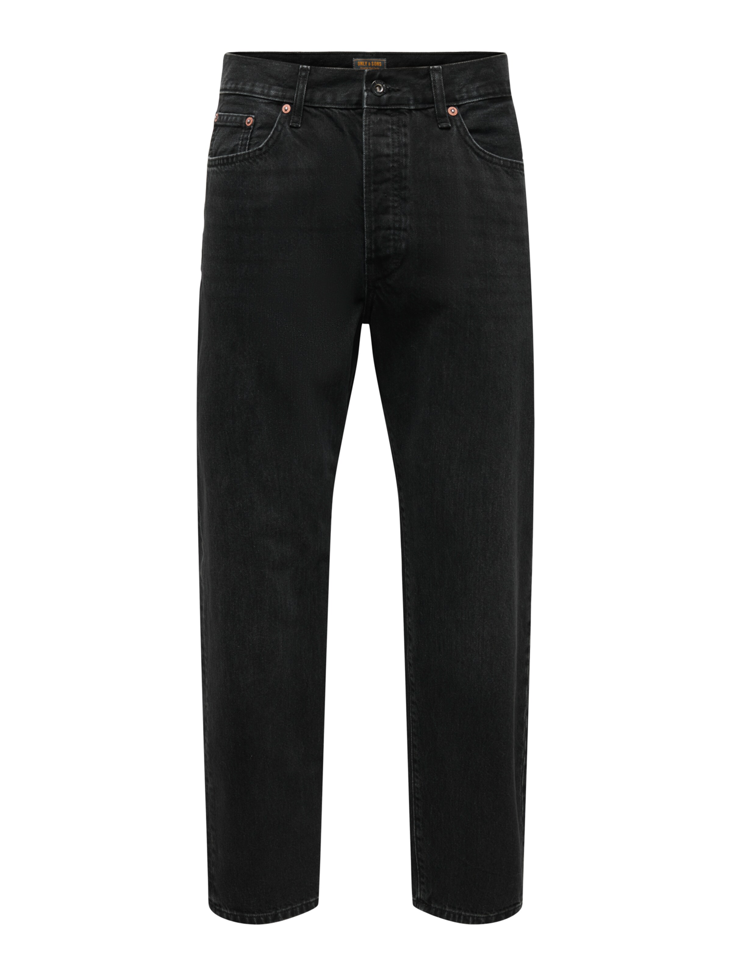 Only & Sons Loosefit Παντελόνι 'ONSTye' σε μαύρο: μπροστά