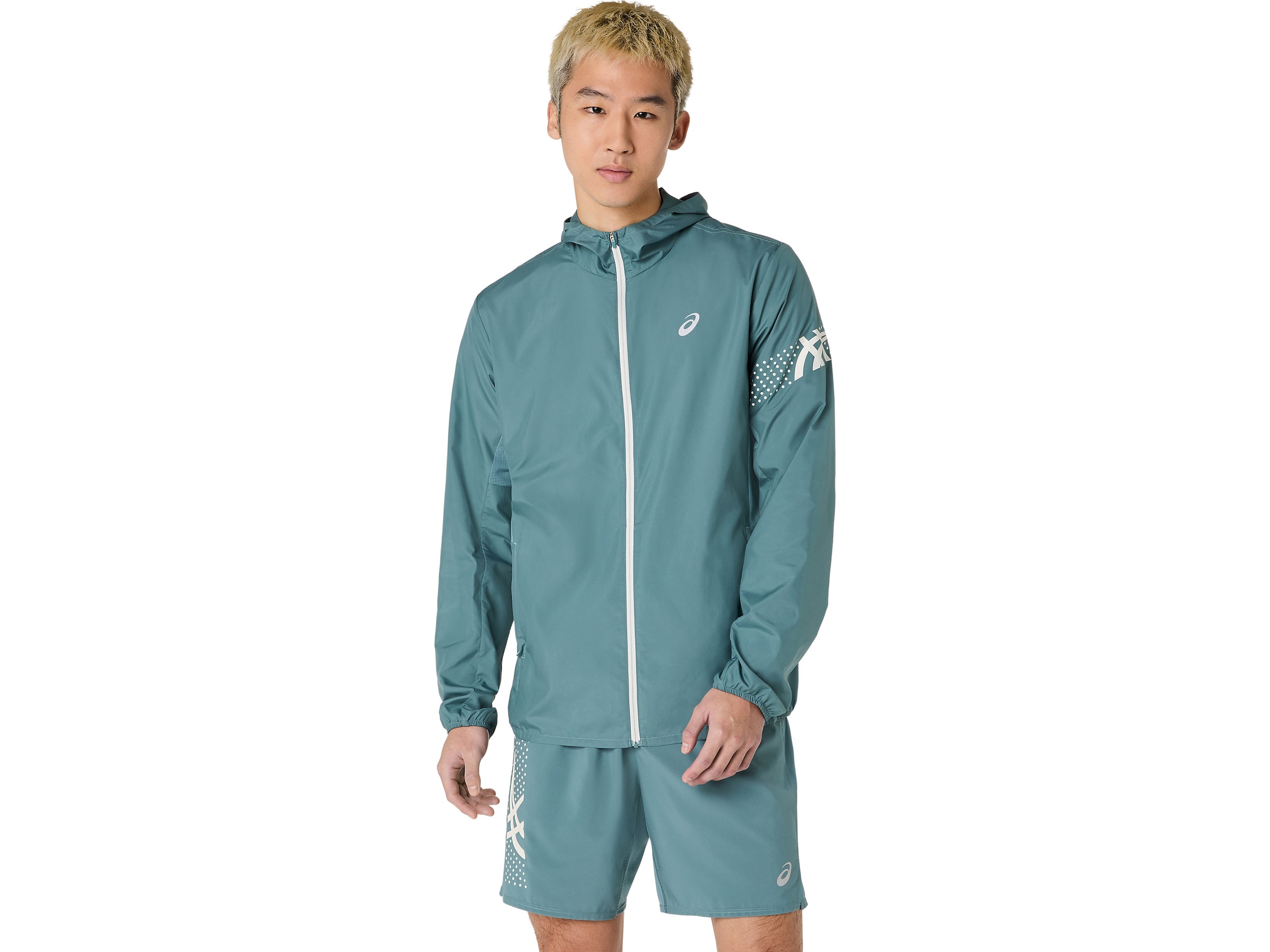 ASICS Jacke in Blau: Vorderseite