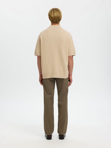 SELECTED - Jersey en beige