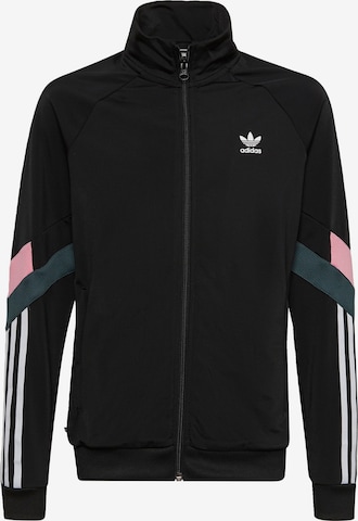 ADIDAS ORIGINALS Átmeneti dzseki 'Track Top' - fekete: elől