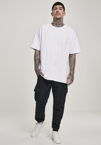 juoda Urban Classics Standartinis Darbinio stiliaus džinsai