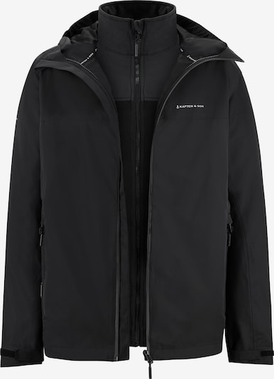 Kapten & Son Toiminnallinen takki 'Everyday 3in1 Jacket' värissä musta, Tuotenäkymä