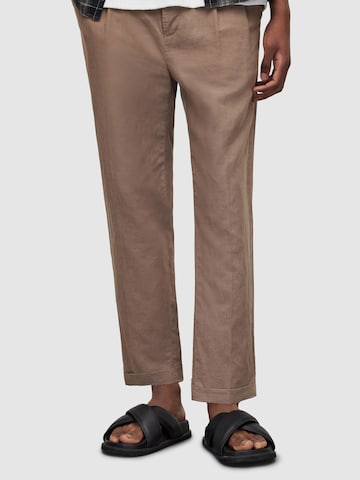 AllSaints Loose fit Pleat-front trousers 'ENVIRA' in Brown: front
