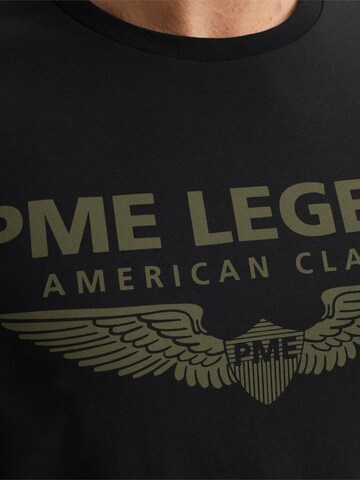 PME Legend T-shirt 'PME LEGEND - T-shirt with logo' i svart