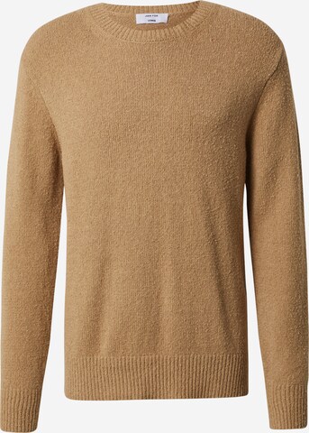 DAN FOX APPAREL Regular fit Sweater 'Laurenz' in Beige: front