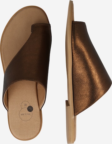 NINE TO FIVE Flip-Flops 'Mona' i bronse