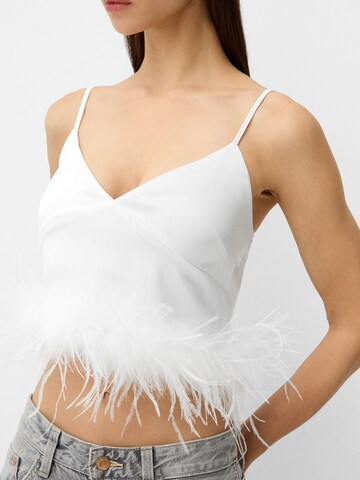 Haut Bershka en blanc