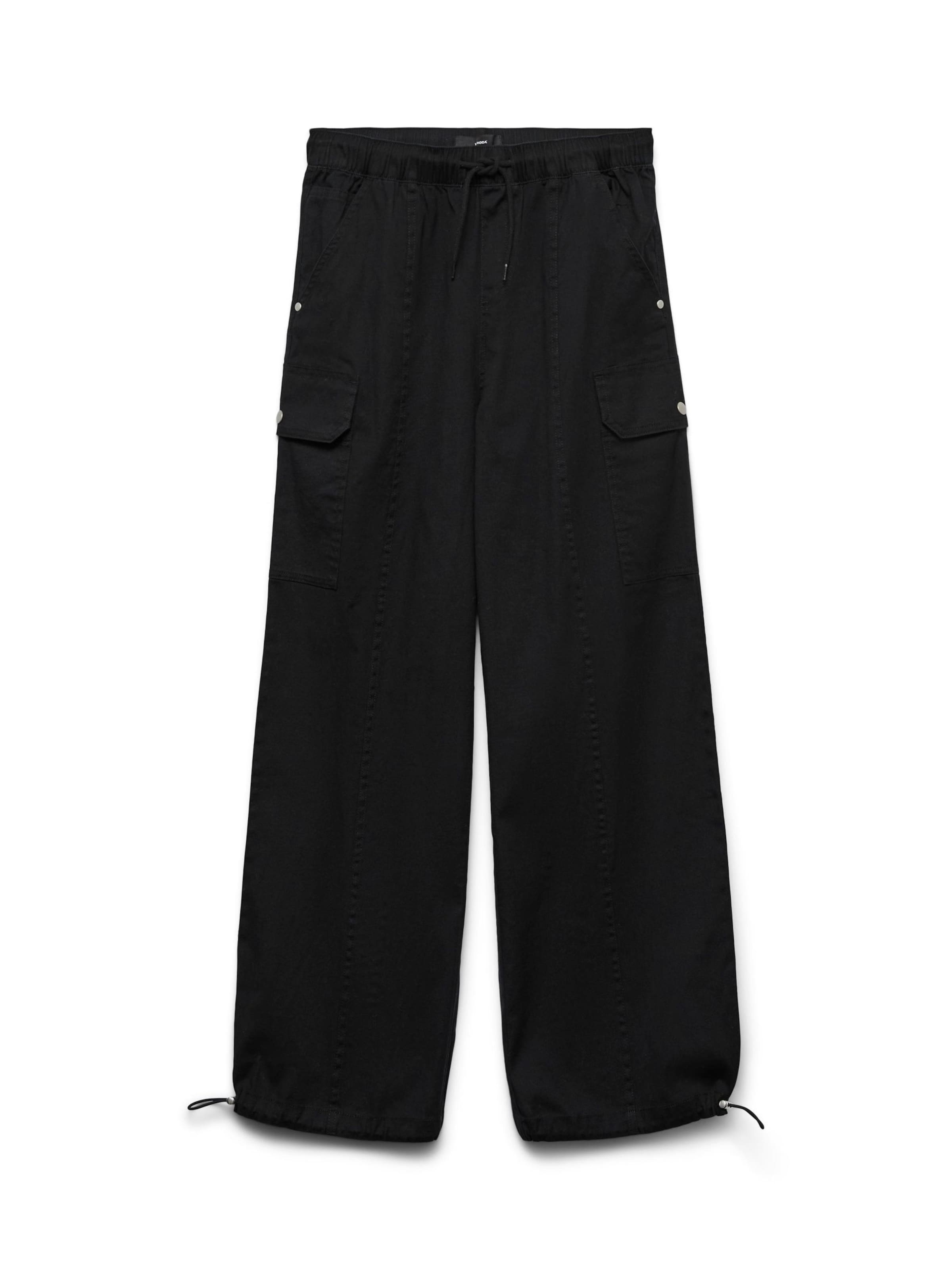 VERO MODA Loosefit Cargobukser 'VMKarlie' i sort: forside