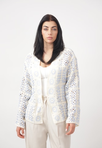 CHERRY KOKO Gebreid vest in Blauw: voorkant
