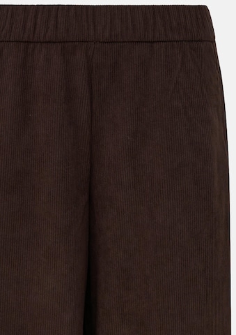 s.Oliver CURVE Wide leg Broek in Bruin: voorkant