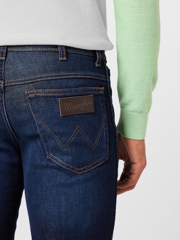 WRANGLER نحيف جينز 'TEXAS SLIM' بلون أزرق