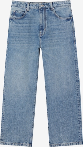 Pull&Bear Loosefit Jeans in Blauw: voorkant