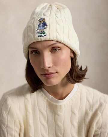 Polo Ralph Lauren Muts 'BEAR' in Wit