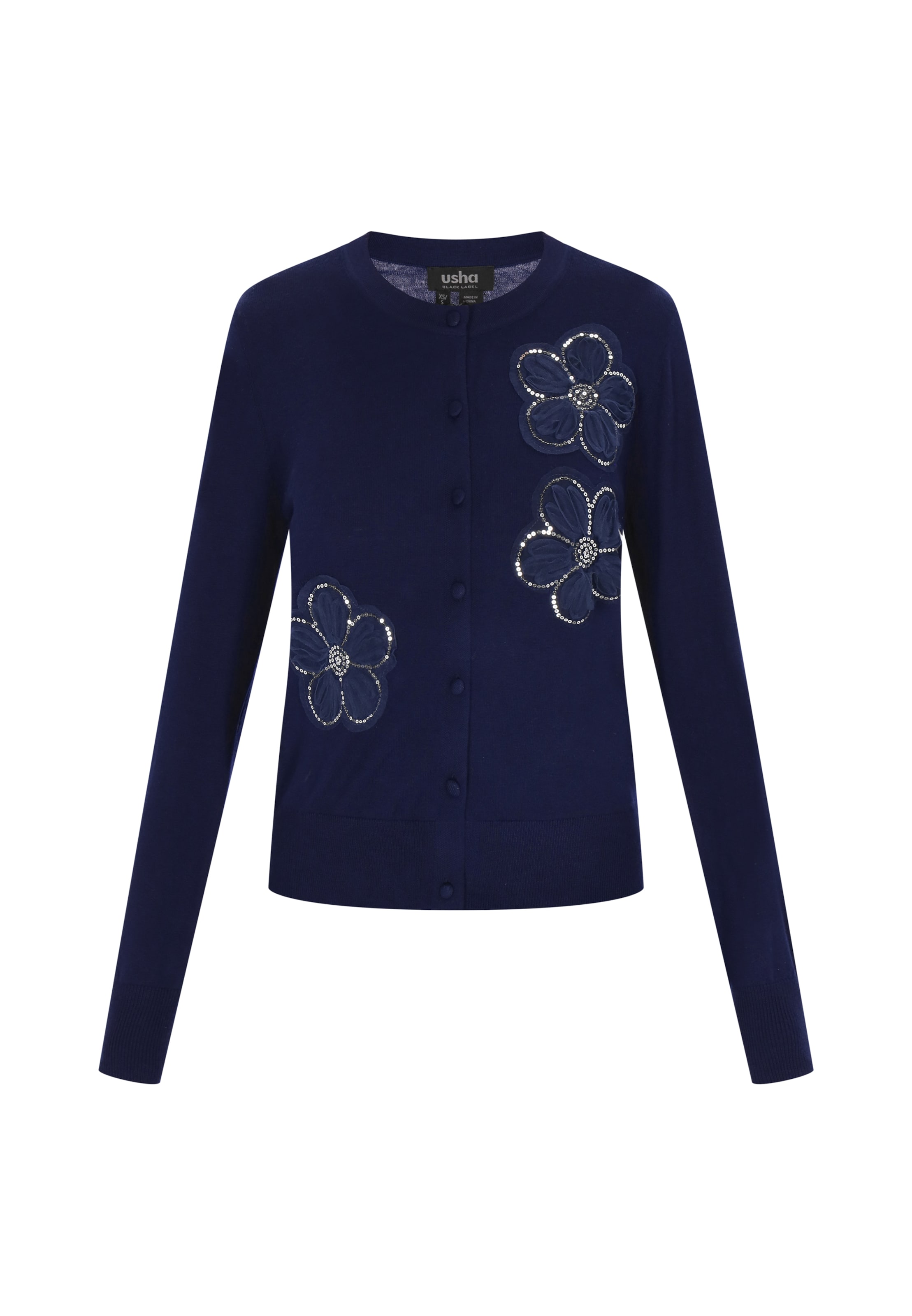 usha BLACK LABEL - Cárdigan en azul: frente