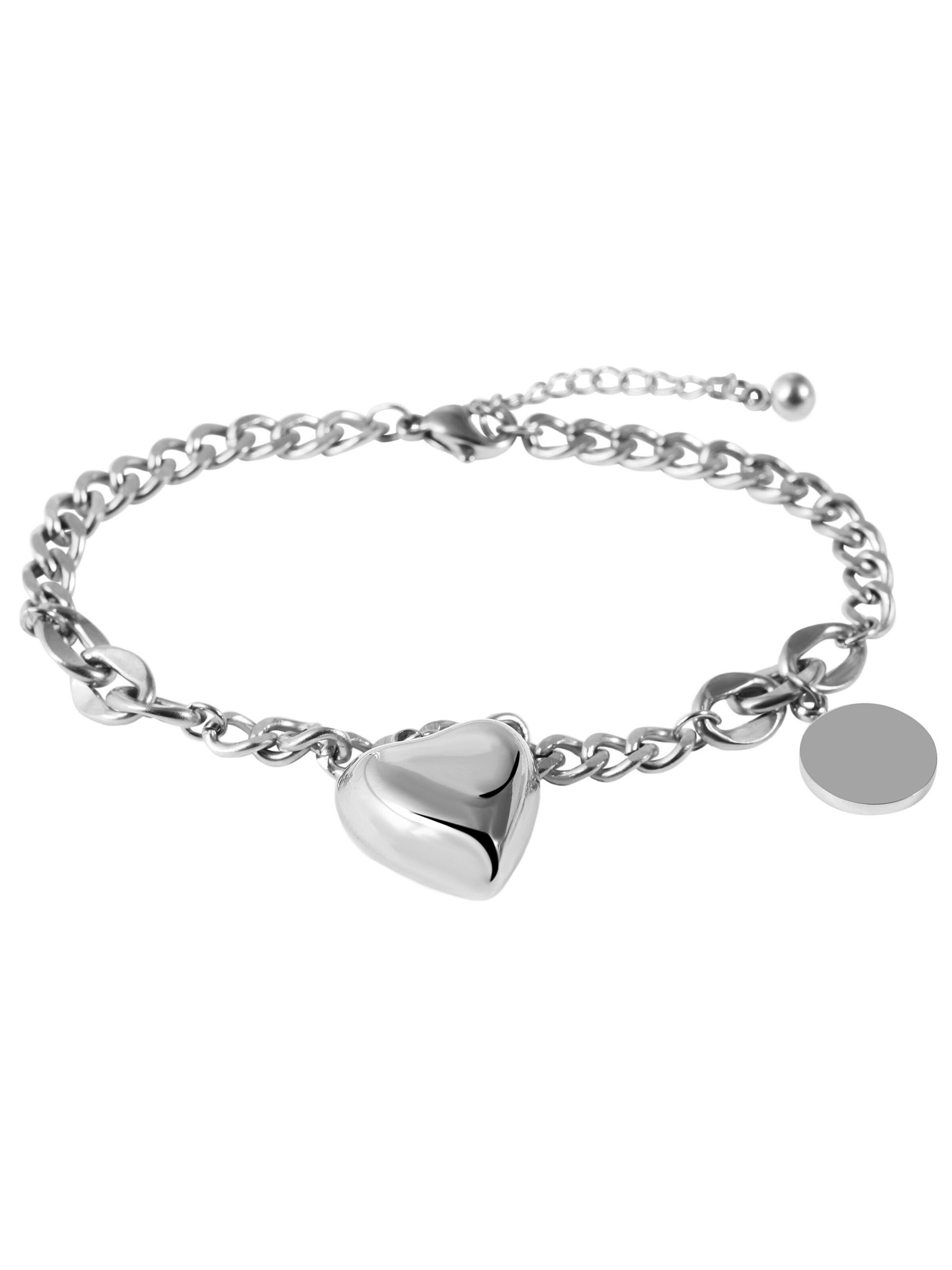 Akzent Armband 'Mady'‌‌‌‌‌‌‌‌‌ in Silber: Vorderseite
