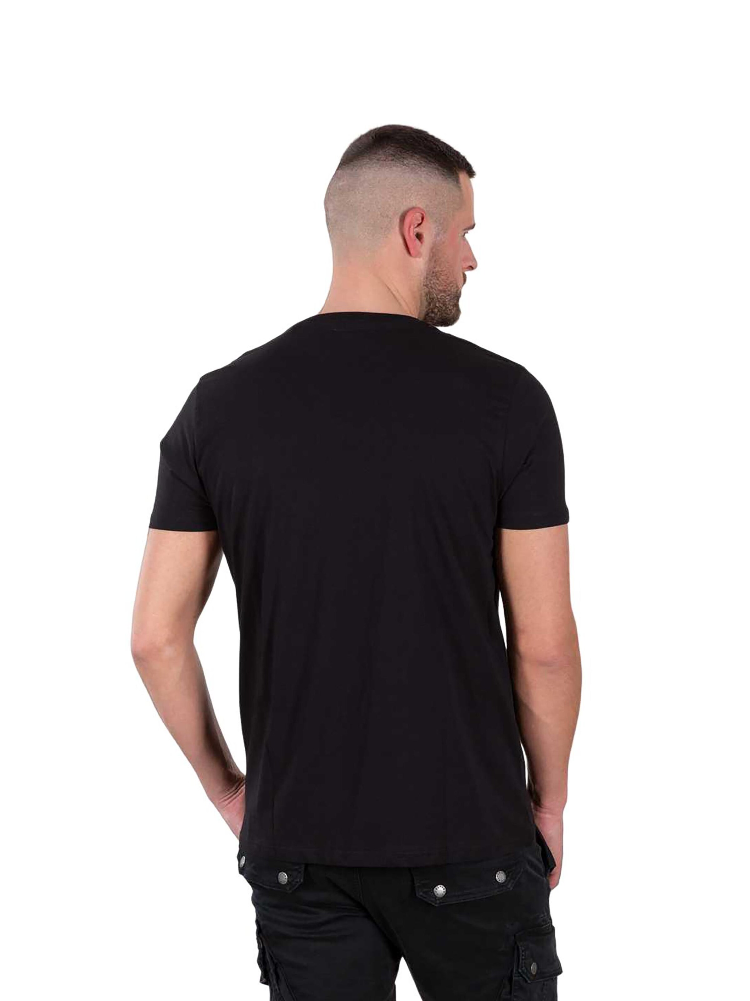ALPHA INDUSTRIES Shirt 'NASA Reflective' in Black