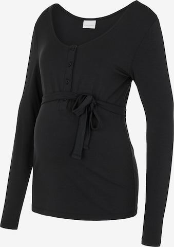 MAMALICIOUS Shirt 'Charlie Lia' in Black: front