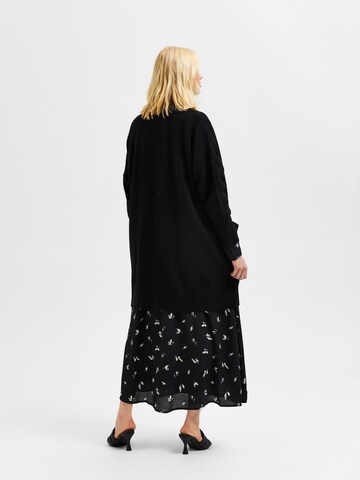 Selected Femme Curve Knit Cardigan 'Lulu' in Black