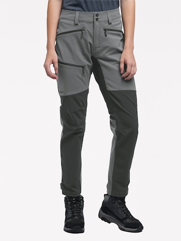 Haglöfs Regular Outdoor Pants 'Rugged Flex' in Grey: front