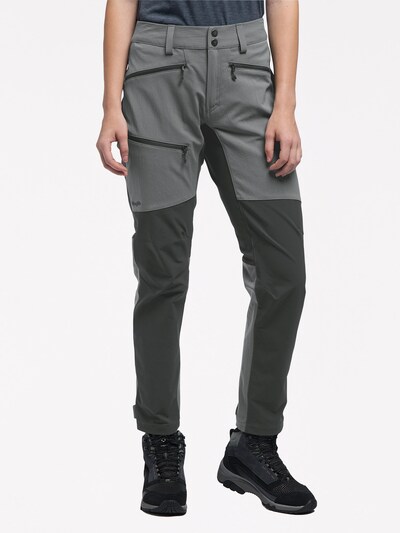 Haglöfs Outdoorhose 'Rugged Flex' in anthrazit / schwarz, Modelansicht