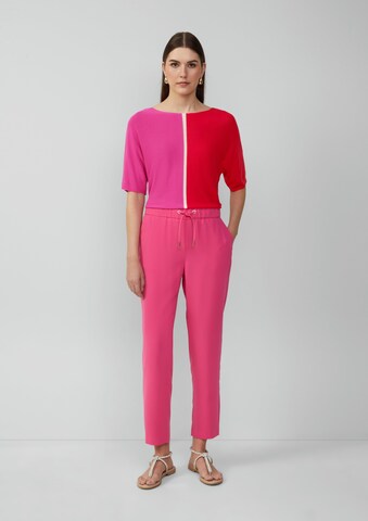 s.Oliver BLACK LABEL Tapered Trousers in Pink