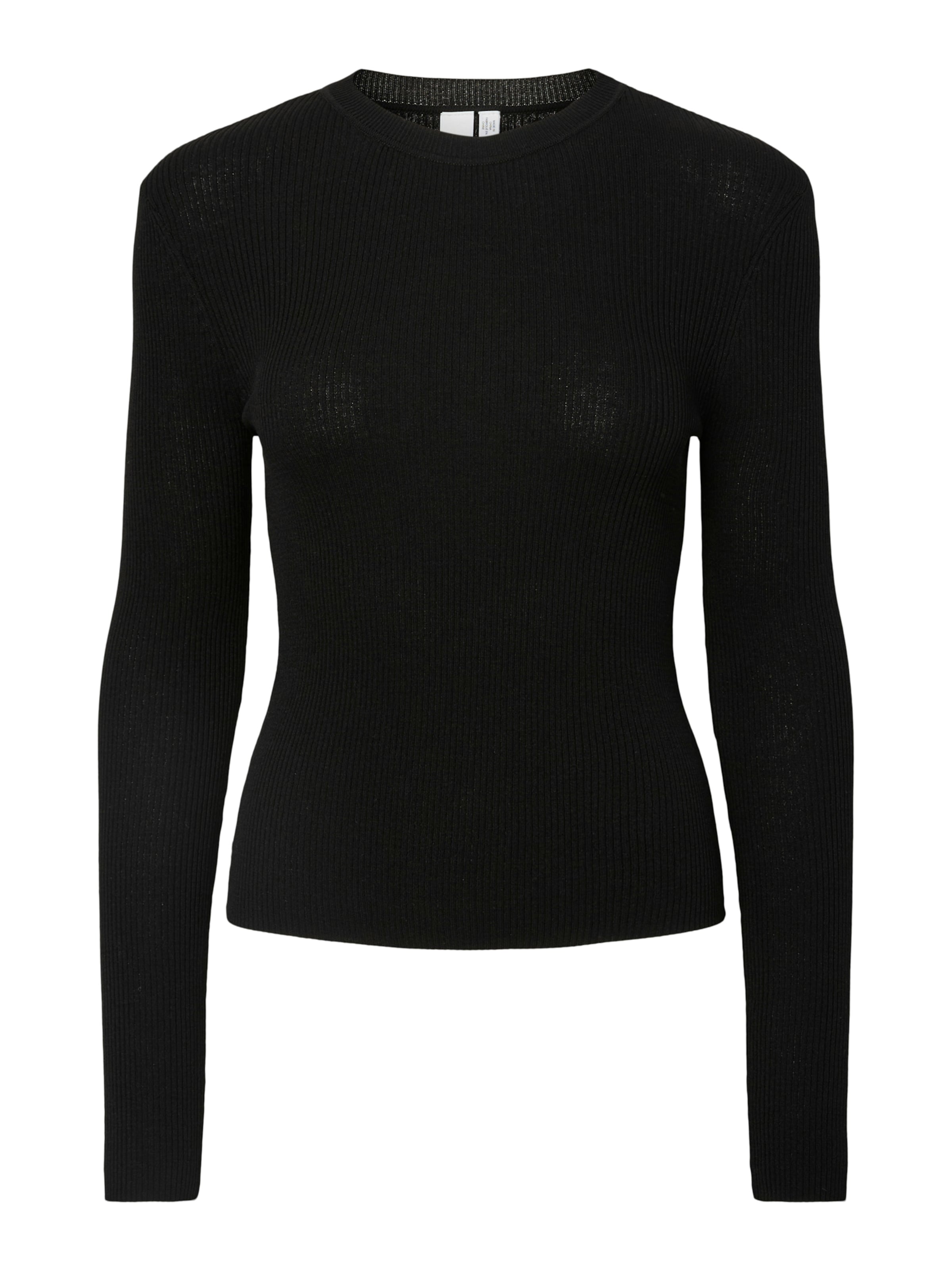 YAS Пуловер 'YASZOEY' в черно: отпред