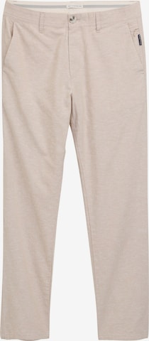 Pantalon chino TOM TAILOR en beige : devant