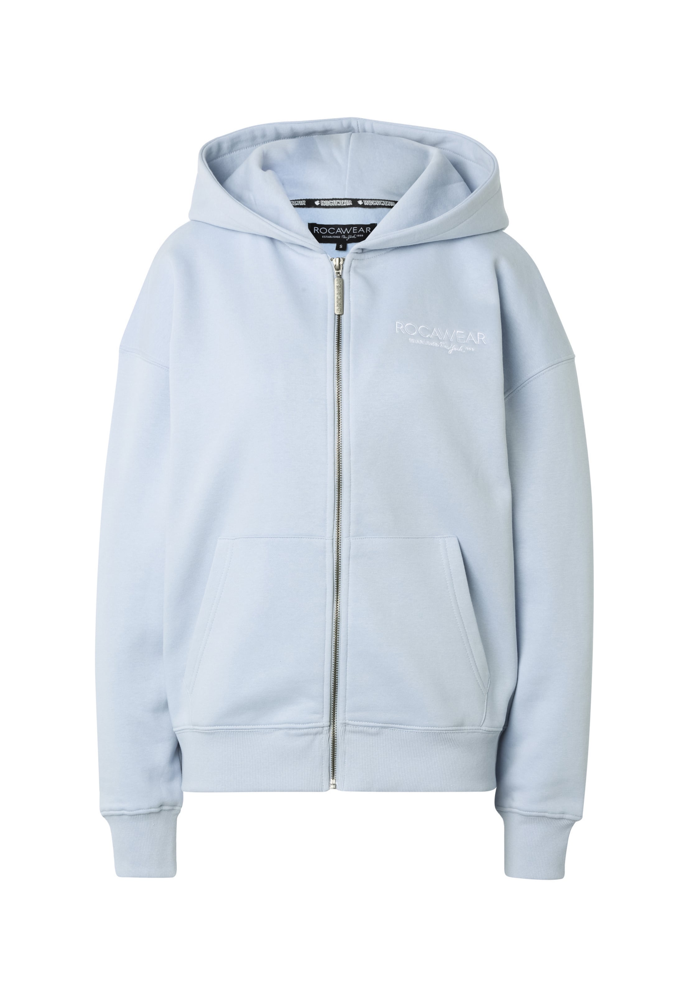ROCAWEAR Sweatvest in Blauw: voorkant