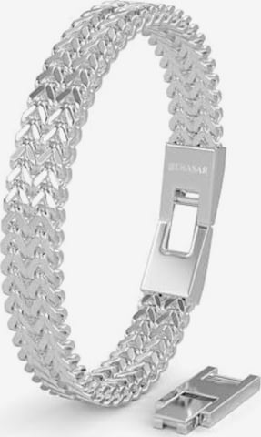 SERASAR Armband 'Edelstahlarmband "Franco"' in Zilver: voorkant