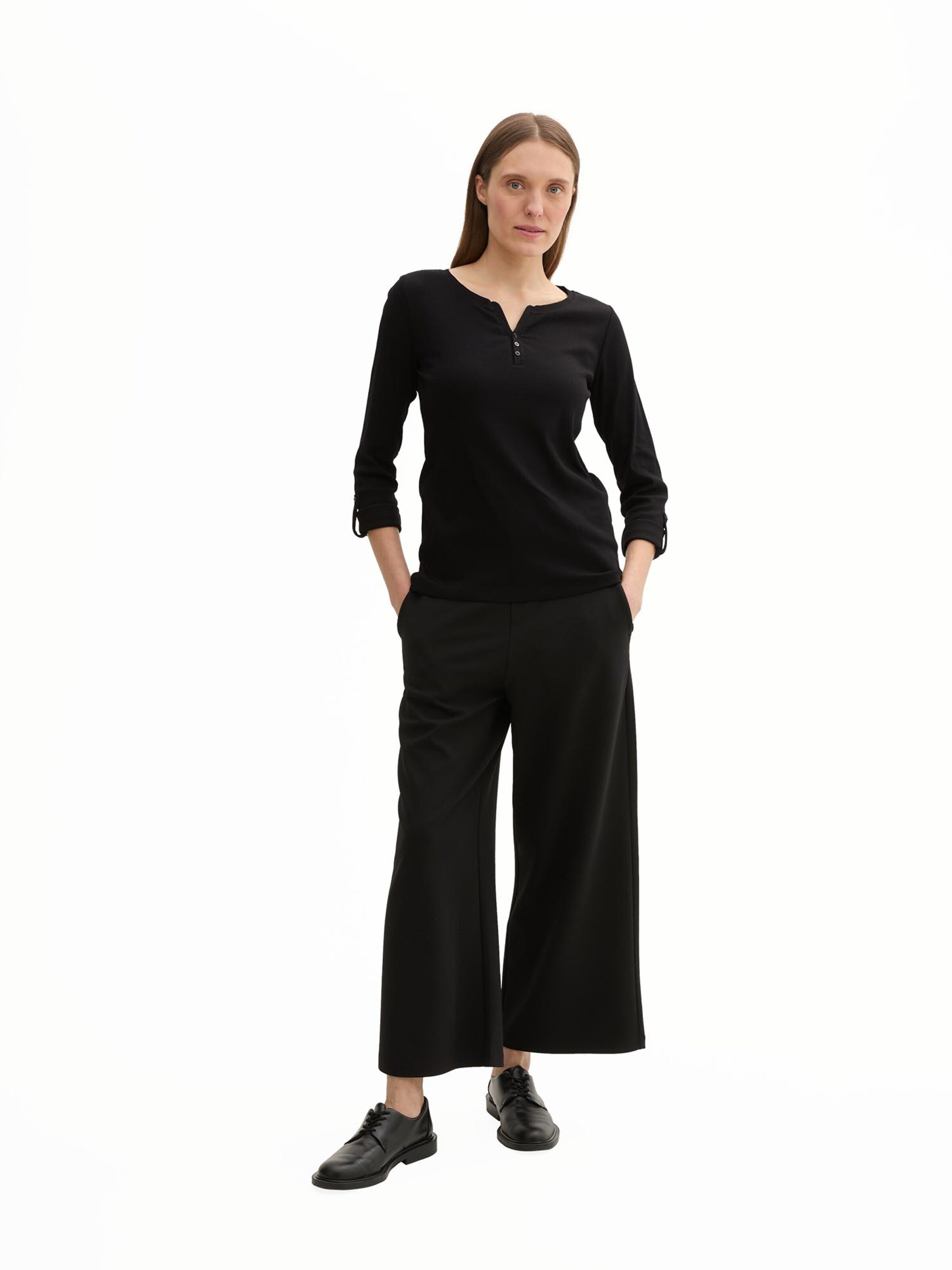 TOM TAILOR Shirt in Black