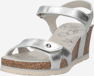 PANAMA JACK Strap Sandals 'Julia' in Silver: front