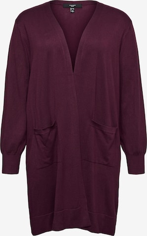 Vero Moda Curve - Cárdigan 'VMCSilje' en rojo: frente