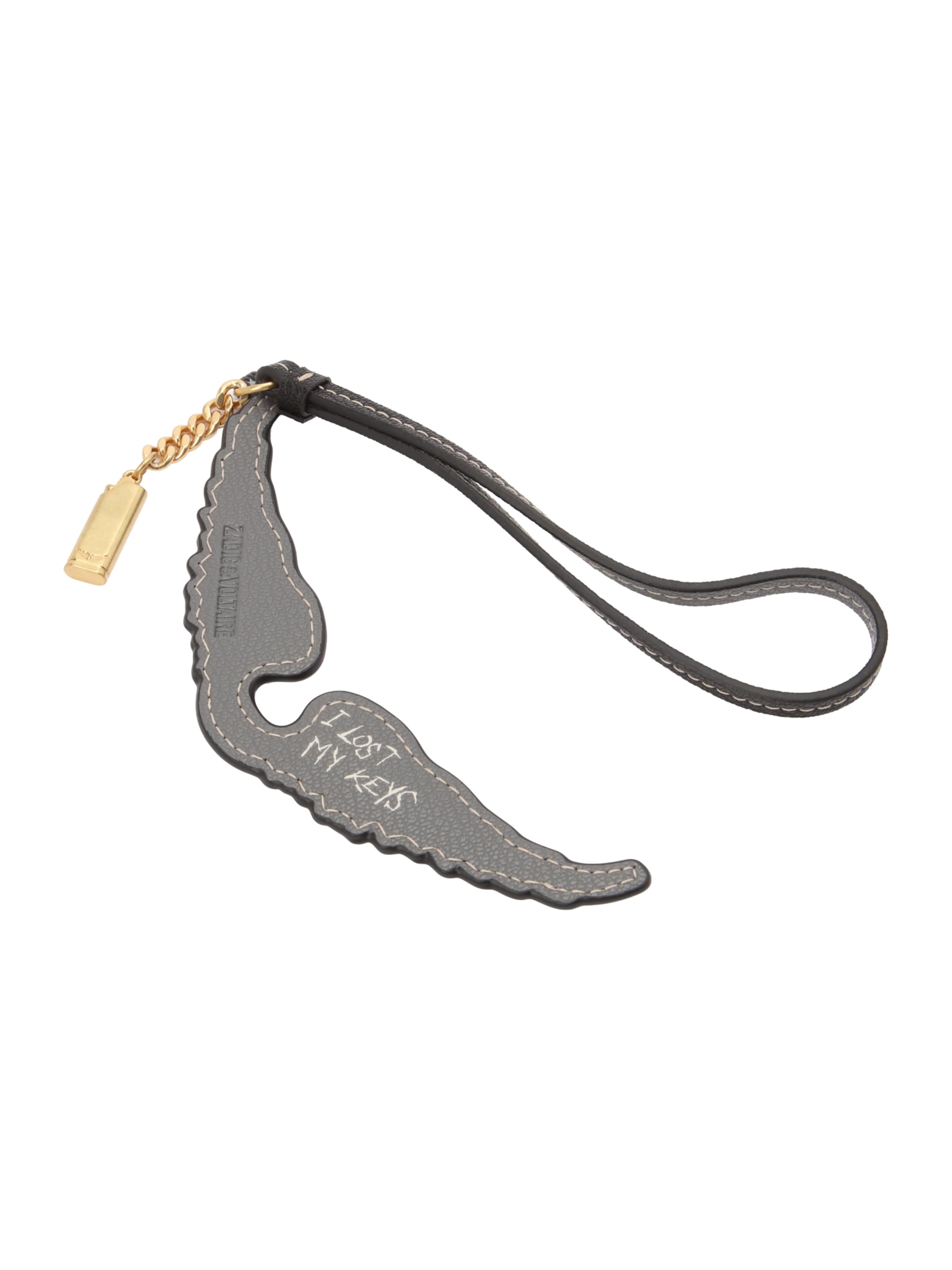 Zadig & Voltaire Key Ring 'WINGS' in Black