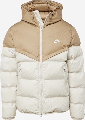 Nike Sportswear Χειμερινό μπουφάν σε μπεζ: μπροστά