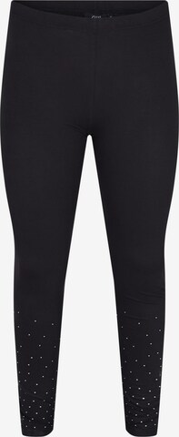 Zizzi - Skinny Leggings 'VLALA' en negro: frente