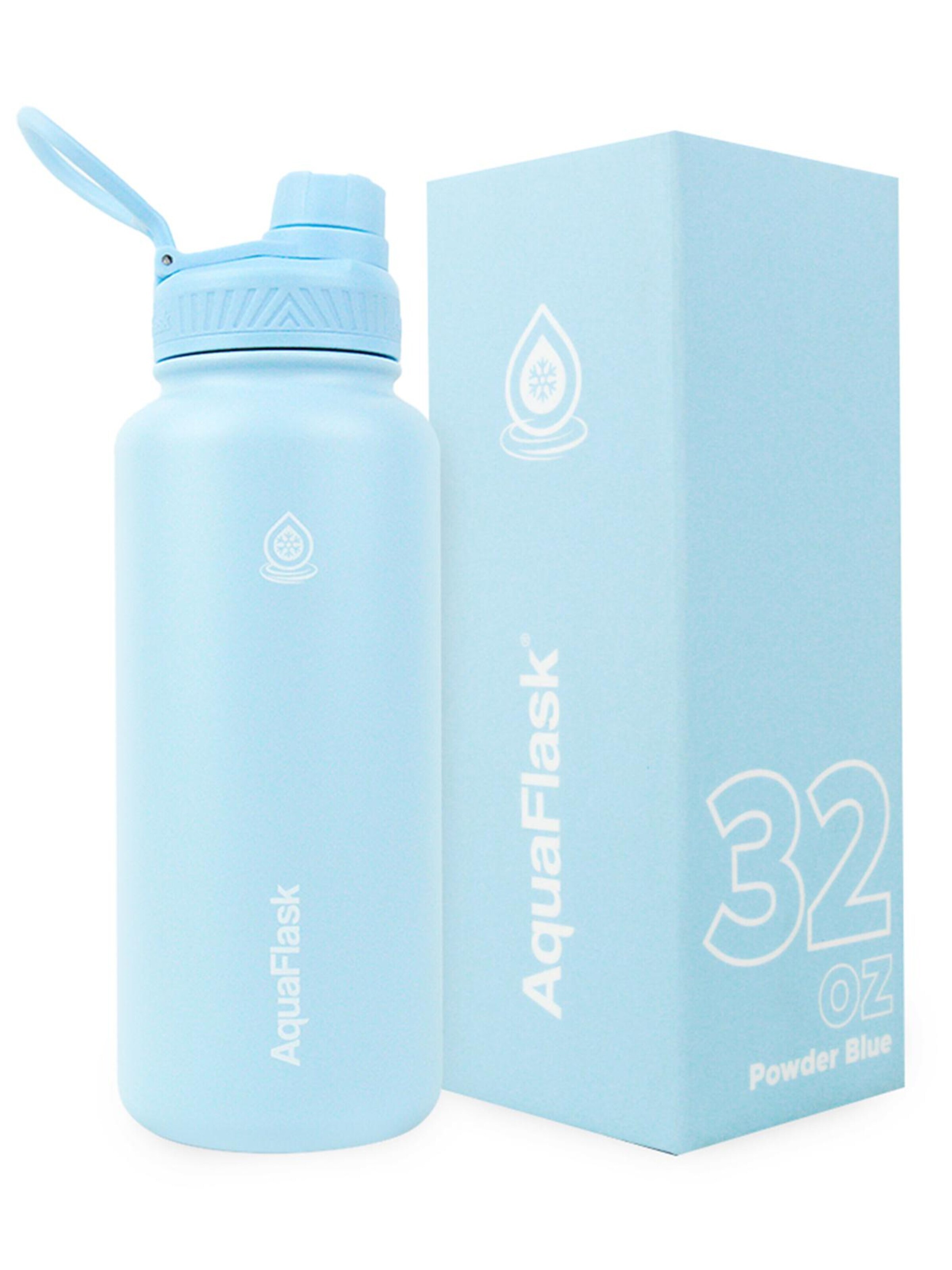 AquaFlask Láhev na vodu 'AquaFlask Termoláhev REGULAR 946 ml LEMON SLUSH' – modrá