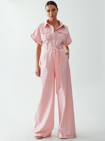 The Fated Jumpsuit 'HARVEY' in Pink: front