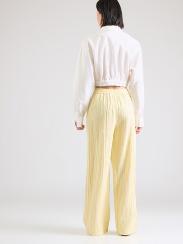 ONLY Bő szár Nadrág 'ONLTHYRA' - sárga